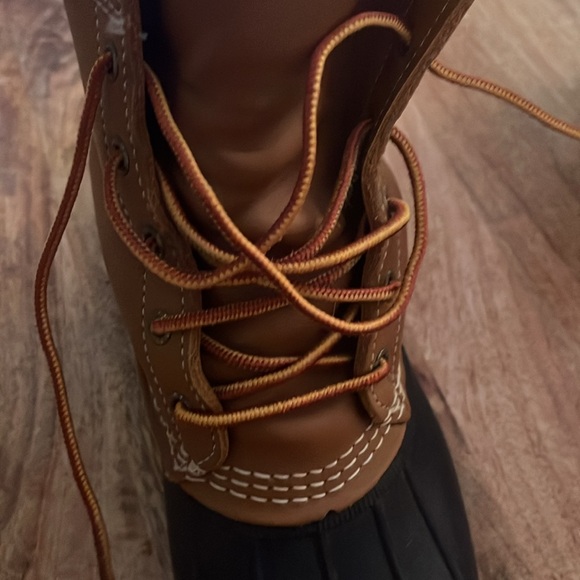 L.L.Bean Women’s  Bean Boot Tan/Navy US Size 11 - Picture 7 of 7